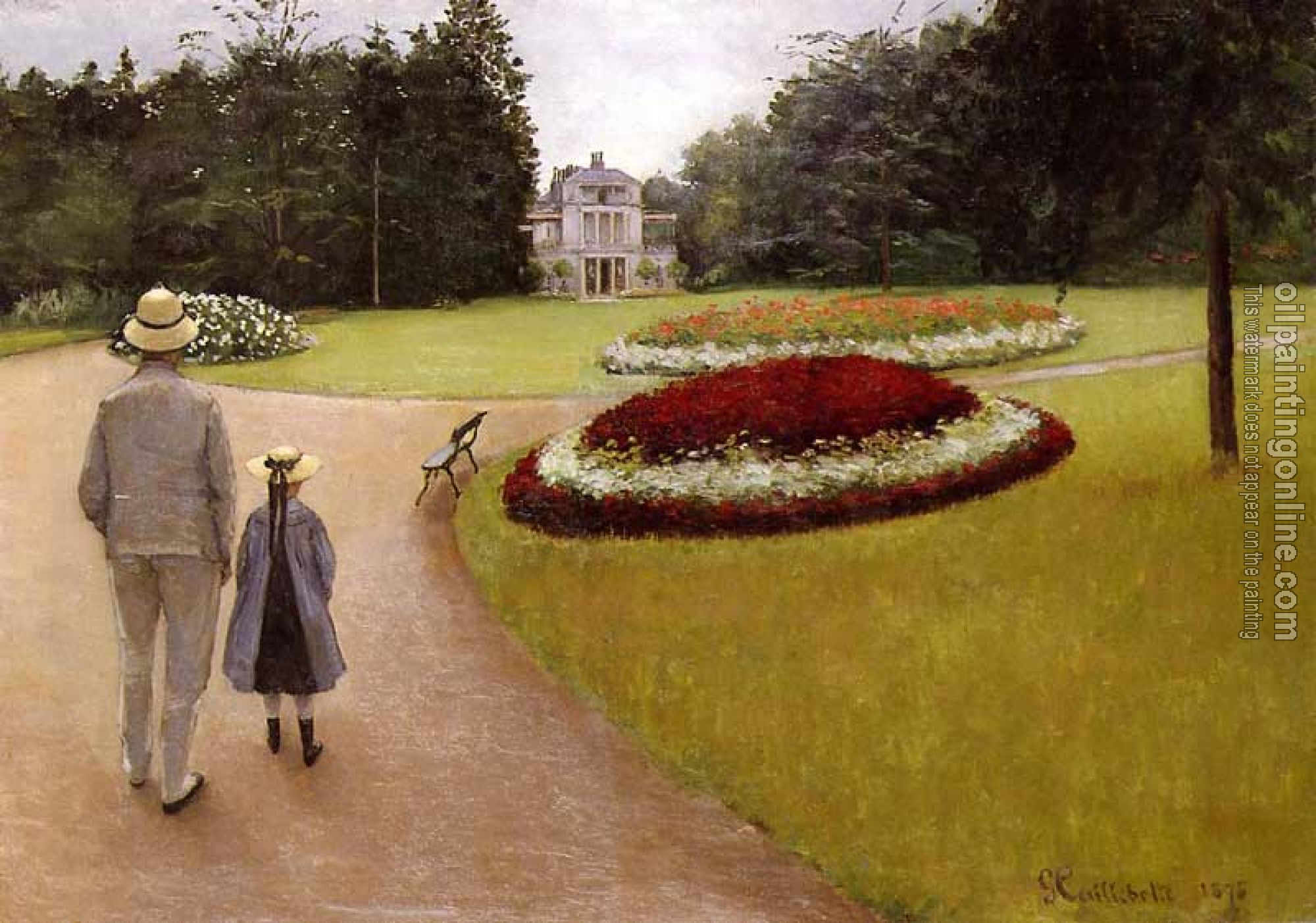 Gustave Caillebotte - The Park on the Caillebotte Property at Yerres